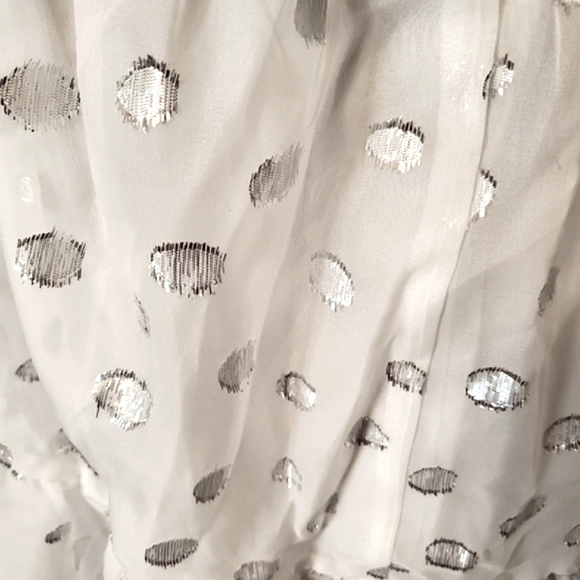 FLIRTY ☆ WHITE ORGANZA POLKA-DOT BABYDOLL DRESS ☆ 2x ☆ NWT - Picture 8 of 10